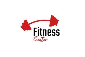 plantilla de vector de diseño de logotipo de centro de fitness y gimnasio
