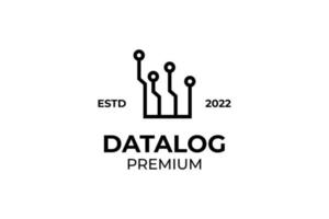 Data icon logo design vector