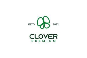 Clover leaf icon logo design vector