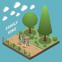 Family Holidays Composition vector