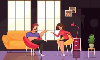 Married Couple Conflict Composition vector