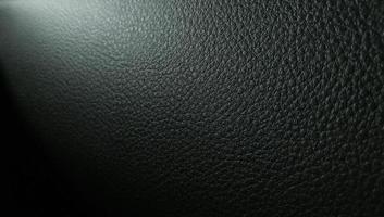 Black leather texture and background. photo