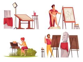 Professional Artists Compositions vector