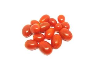 cherry tomatoes Isolated on white background photo