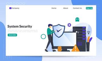 concepto de seguridad de red, base de datos segura y protección de datos personales, cifrado de tráfico, vpn, protección de privacidad, tecnología antivirus, icono plano, adecuado para página de inicio web, banner, vector