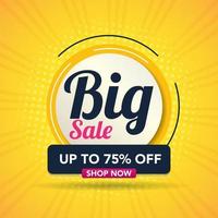 Sale banner template background, Big sale special offer. end of season super sale banner. big promotion, modern sale design. vector illustration.