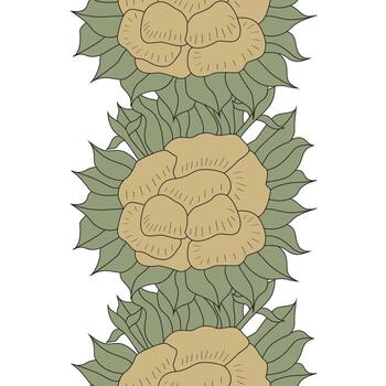 Abstract Seamless pattern with floral element. vector