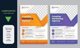 Creative corporate Business flyer template premium vector