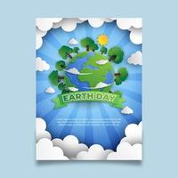 Happy Earth Day Poster vector