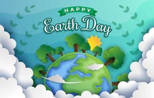 Happy Earth Day Background vector