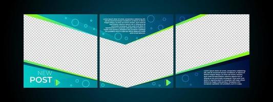 Social media post template vector background, abstract background with empty space for photo