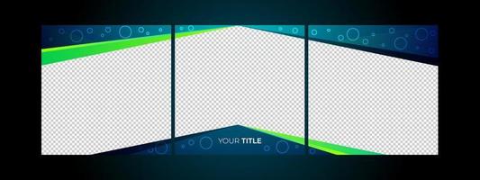 Social media post template vector background, abstract background with empty space for photo