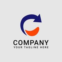 vector de diseño de logotipo de empresa con letra c