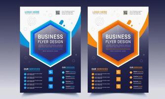 Business flyer layout template Free Vector