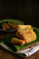 Deep fried cassava root photo