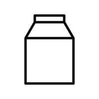 icono de leche. estilo de icono de línea. adecuado para el símbolo de bebidas. diseño simple editable. vector de plantilla de diseño