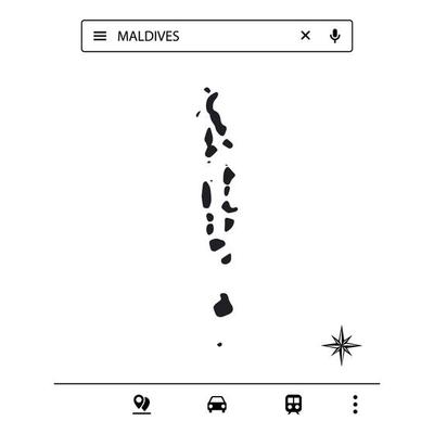 Icon Asia Map of Isolated Vector eps10