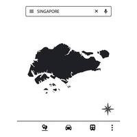 Icon Asia Map of Isolated Vector eps10