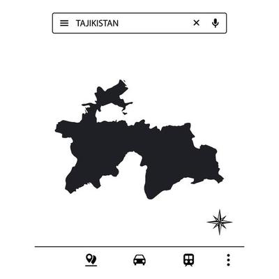 Icon Asia Map of Isolated Vector eps10