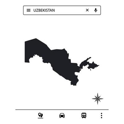 Icon Asia Map of Isolated Vector eps10