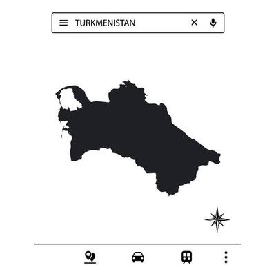 Icon Asia Map of Isolated Vector eps10