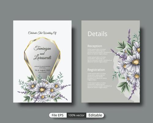 a beautiful luxury wedding invitation template that will make the party event more perfect