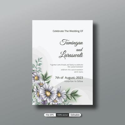 a beautiful luxury wedding invitation template that will make the party event more perfect