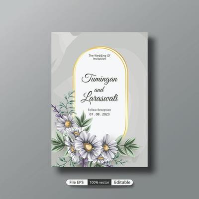 a beautiful luxury wedding invitation template that will make the party event more perfect