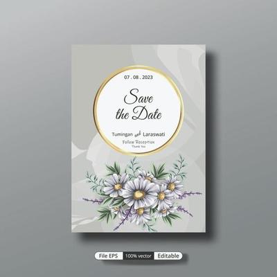 a beautiful luxury wedding invitation template that will make the party event more perfect