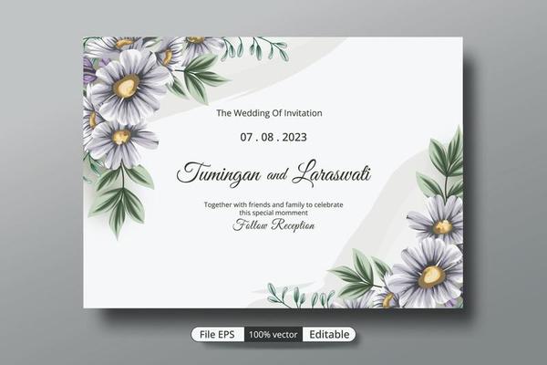 a beautiful luxury wedding invitation template that will make the party event more perfect