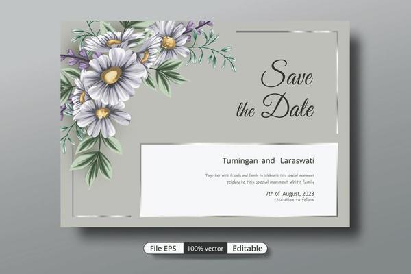 a beautiful luxury wedding invitation template that will make the party event more perfect