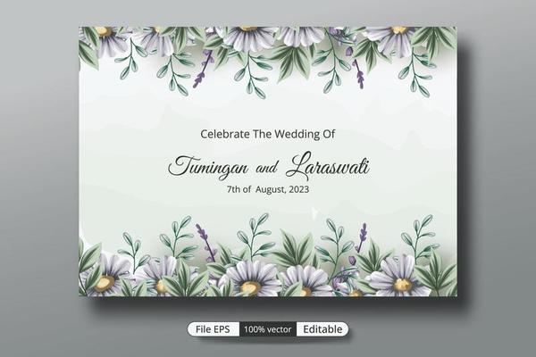 a beautiful luxury wedding invitation template that will make the party event more perfect