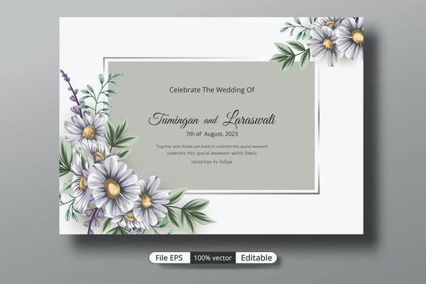 a beautiful luxury wedding invitation template that will make the party event more perfect