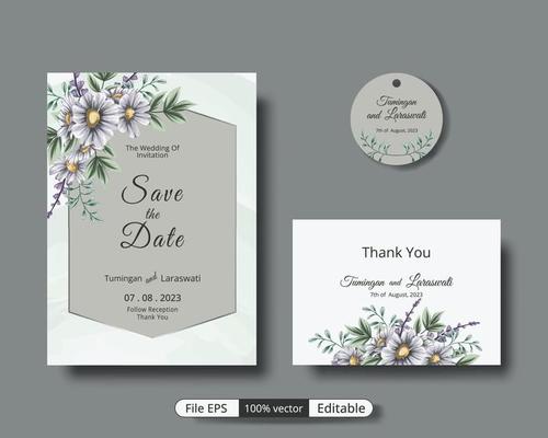 a beautiful luxury wedding invitation template that will make the party event more perfect