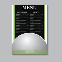 Modern Menu Card Food Menu Restaurant Menu Design vector