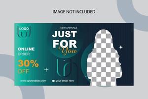 fashion banner design vector