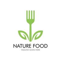 nature food logo vector