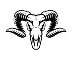 Ram Skull Logo vector