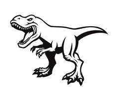 logotipo vectorial de dinosaurio vector
