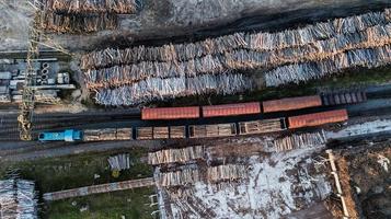 railway junction top view photo