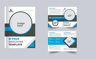 Corporate Bi-Fold Brochure vector