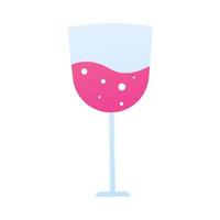 glass of champagne illustration vector