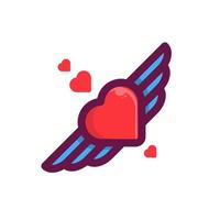 Flying Heart Illustration vector