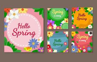 Spring Sale Social Media vector