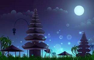 Nyepi Background Concept vector