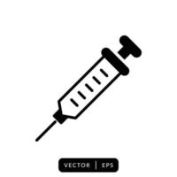 Syringe Icon Vector Design Template