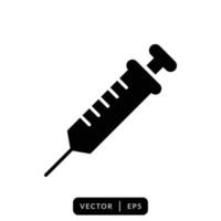 Syringe Icon Vector Design Template