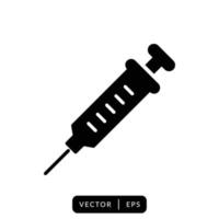 Syringe Icon Vector Design Template