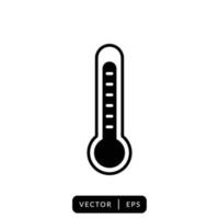 Thermometer Icon Vector - Symbol Sign Design