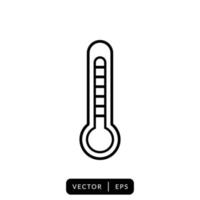 Thermometer Icon Vector - Symbol Sign Design